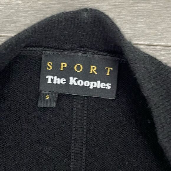 The Kooples Sport Wool Cashmere sleeveless open front cardigan vest sweater S - Picture 4 of 16